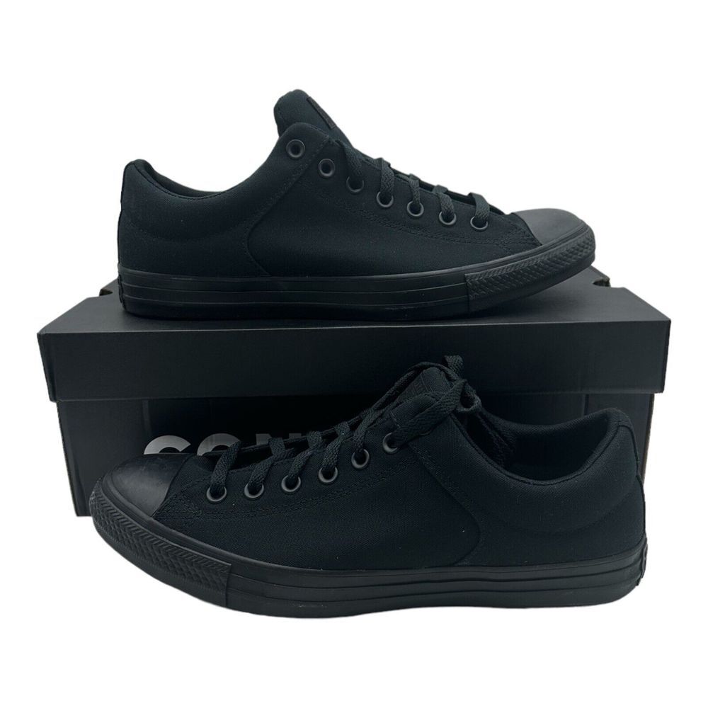 Converse CTAS High Street OX Men's Size 11.5 All Black A08192F Shoes Sneakers